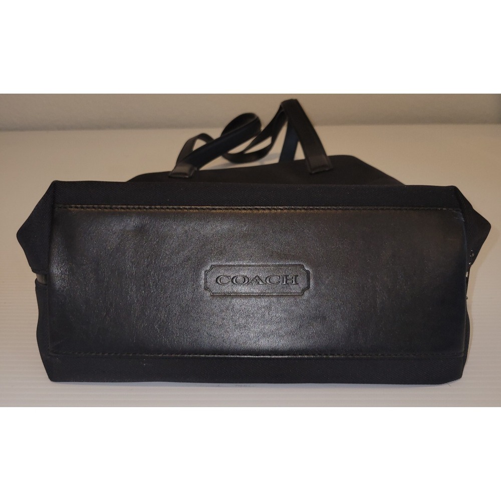 Vintage Coach Black Twill Nylon Mercer Bag 7411 - Picture 12 of 15